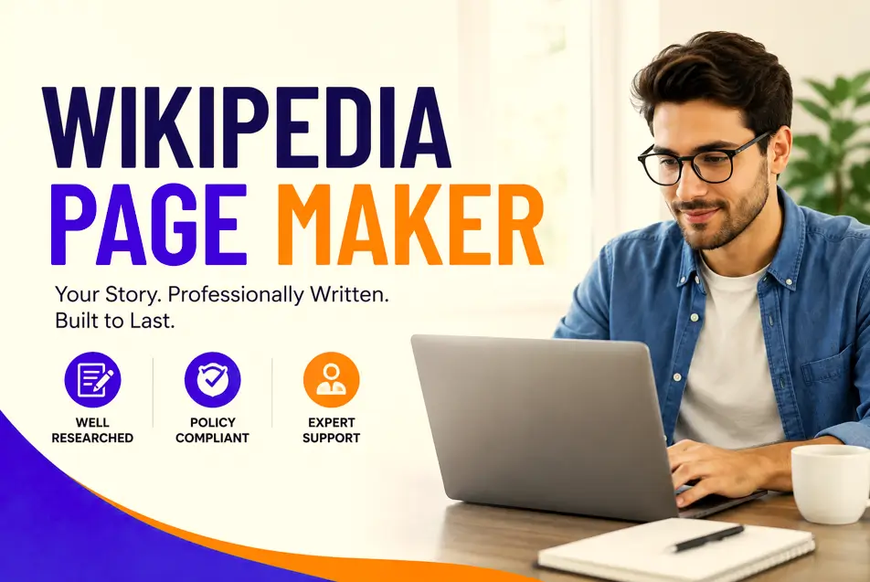 A professional Wikipedia page maker