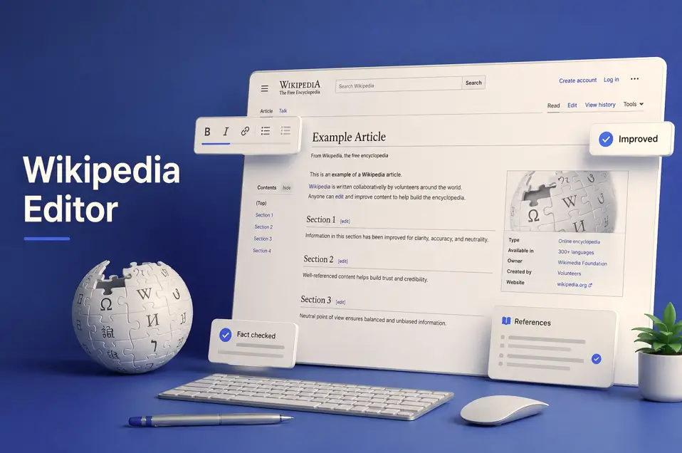Wikipedia Editor for Hire