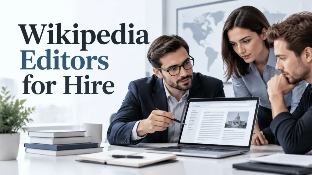 Wikipedia Editors for Hire