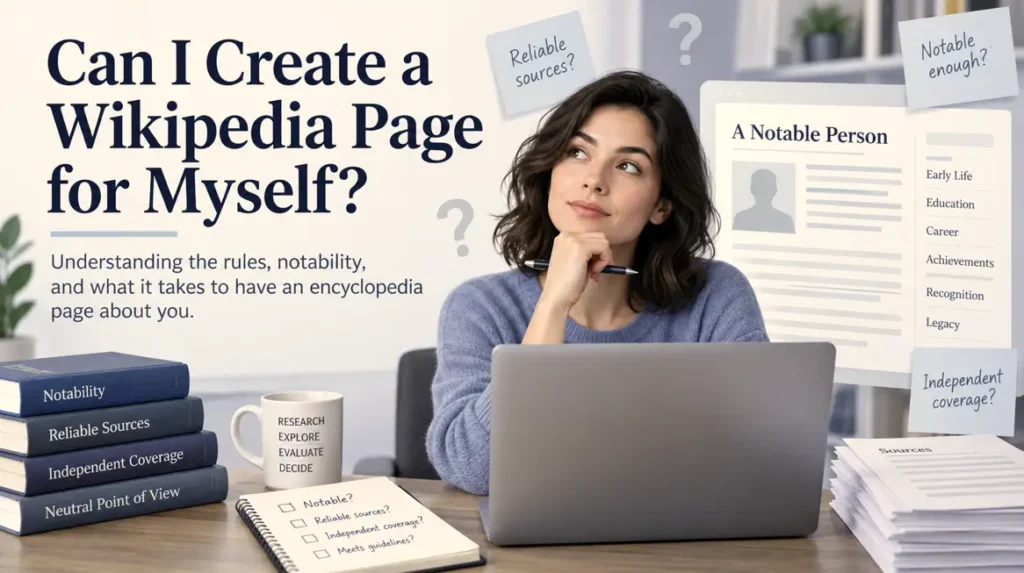 Can I Create a Wikipedia Page for Myself?